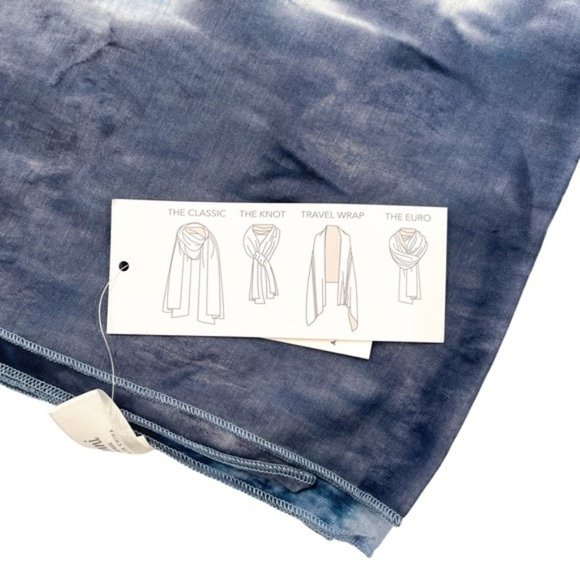 JENNI On Repeat Jersey Wrap Scarf Tie Dye NWT - Picture 3 of 6